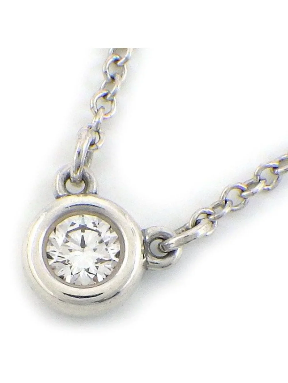 Tiffany & Co Necklace by the Yard 1 Point Diamond